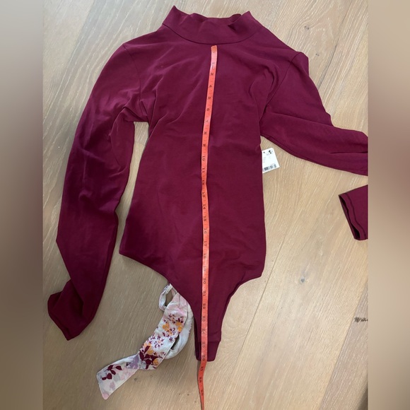 Free people Revolve FP Intimately Straps In The Back Bodysuit Wine pink large - Picture 9 of 9